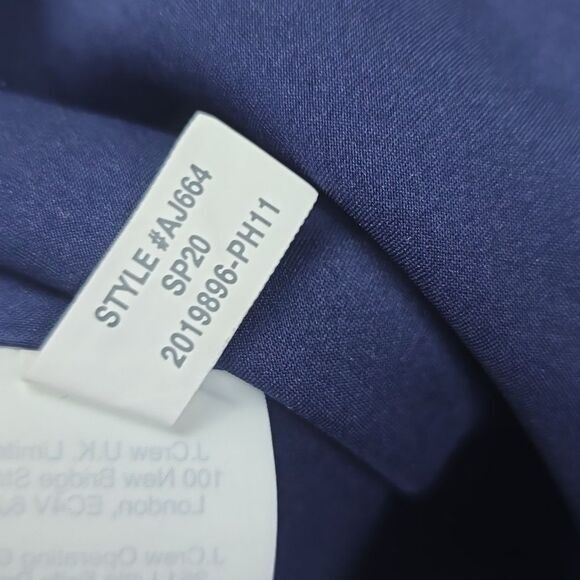 J. Crew Blue Canvas Tweed Buttons Sailor Side Zip High Rise Shorts Size 4 - Picture 11 of 12